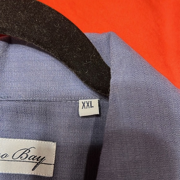 Milano Bay Mens Bowling/Havana Style SS Shirt - Dark Blue/Light Blue Size XXL - Picture 4 of 6